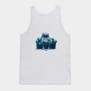 An alien astronaut on the couch Tank Top